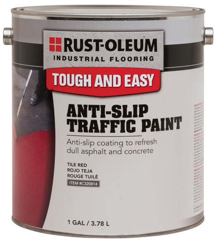 Rust Oleum Industrial Flooring Yellow Anti Slip Traffic Paint 1 Gal