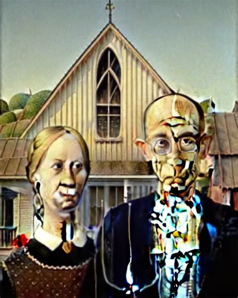 American Gothic Painting By Hieronymus Bosch Stable Diffusion OpenArt