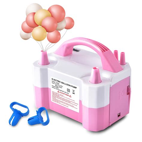 Electric Air Balloon Pump Portable Dual Nozzle Electric Balloon