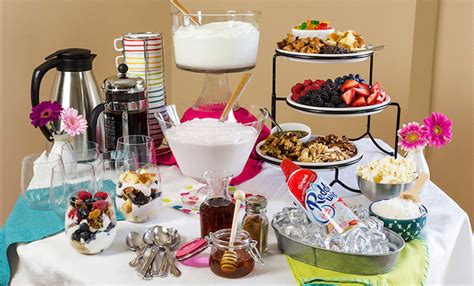 Bridal Shower Yogurt Bar Bridal Shower 101