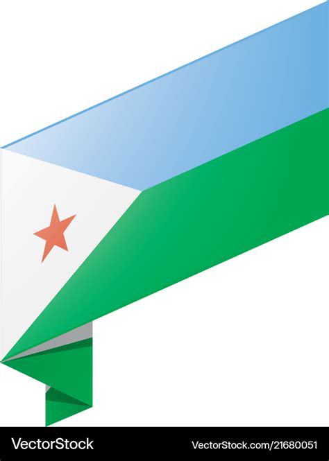 Djibouti flag Royalty Free Vector Image - VectorStock