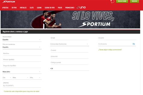 Sportium Registrarse Gu A Paso A Paso Para Crear Tu Cuenta