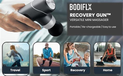 Bodiflx Recovery Massage Gunmini Pocket Sizedportablemuscle Massage Gundeep Tissue