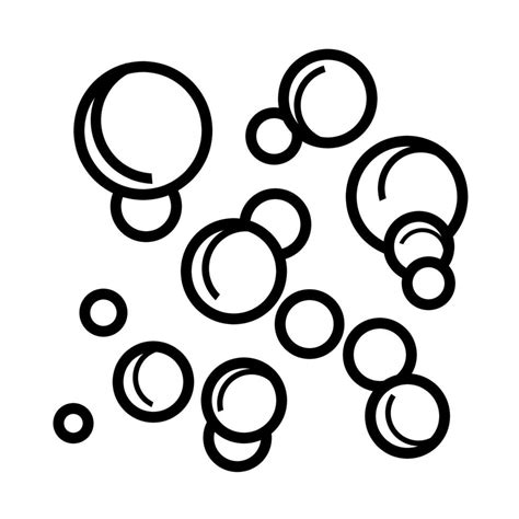 Black Bubble icon isolated on white background. Expanding foam. Vector illustration. 38239023 ...