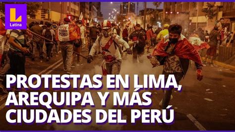 PROTESTAS EN PERÚ EN VIVO DESDE LAS CALLES DE LIMA LATINA NOTICIAS