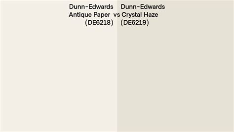 Dunn Edwards Antique Paper Vs Crystal Haze Side By Side Comparison