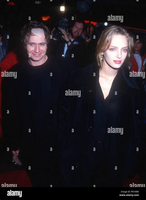 Westwood Ca February 6 L R Actor Gary Oldman And Actress Uma