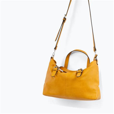 Zara Trf Shopper Bag In Yellow Lyst