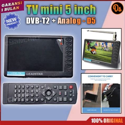 Jual PROMO TV Mini Portable HD TV Monitor 5 Inch DVB T2 Analog