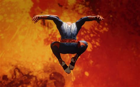 X Spiderman Jumping Hd Macbook Pro Retina Hd K Wallpapers