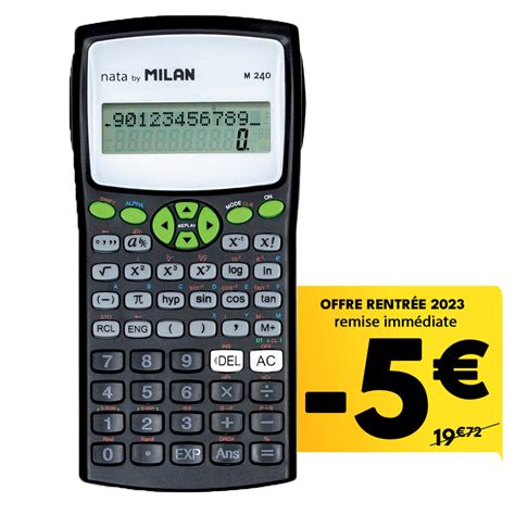 Calculatrice Scientifique Coll Ge Milan M Verte Chez