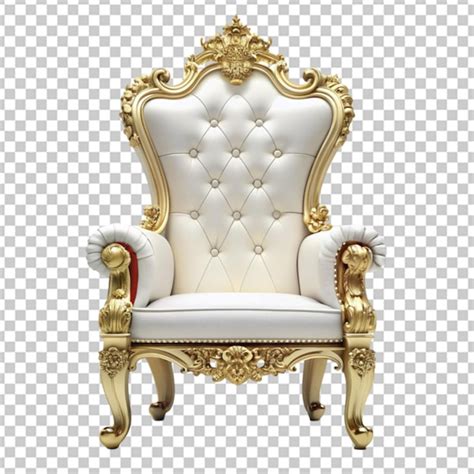 Royal Throne Chair Isolated On Transparent Background Premium Ai