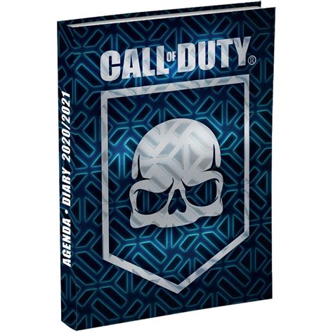 Agenda scolaire journalier Call of Duty tête de mort bleu et noir 2020