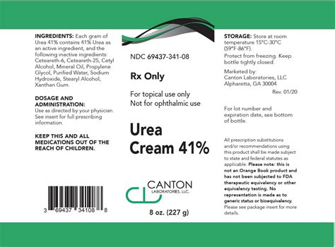 Urea Cream Package Insert Prescribing Information Drugs