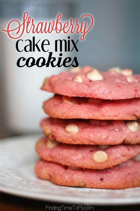 strawberry cookies from cake mix pillsbury