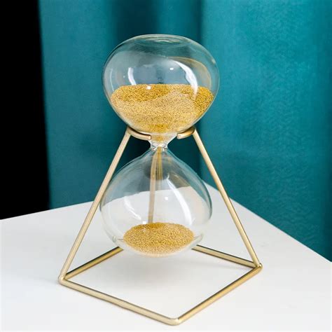 Metal Hourglass Timer Nordic Style Modern Simple Creative Ornaments Home Decoration Ts