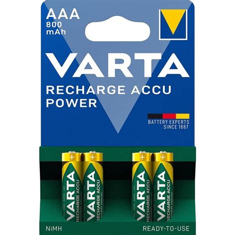 Varta Oplaadbare Aaa Batterijen Mah Stuks Batterijenstunter Nl