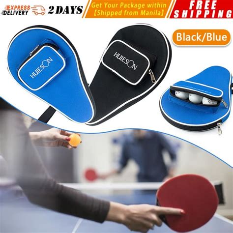 Professional Oxford Table Tennis Racket Case Bag With Outer Zipper For