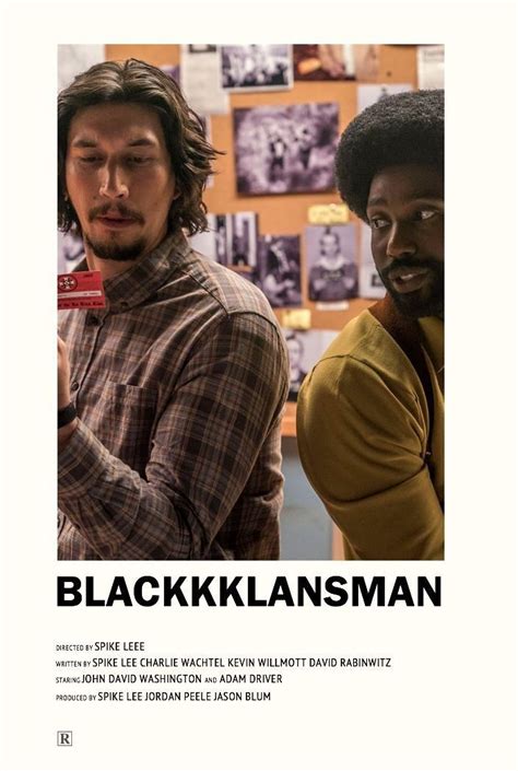 BLACKKKLANSMAN movie poster Iconic Movie Posters, Film Posters Vintage ...