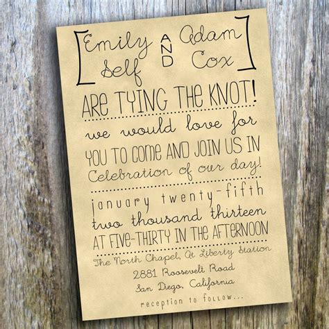 Casual Wedding Invitation Wording Inspirational Printable Wedding ...