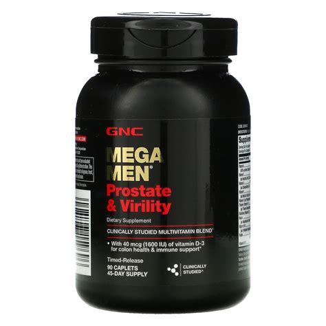 GNC Mega Men Prostate And Virility 90 Timed Release Caplets