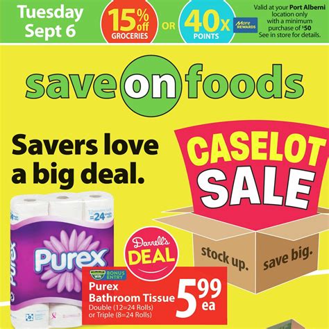 Save On Foods Weekly Flyer Weekly Savings Caselot Sale Port