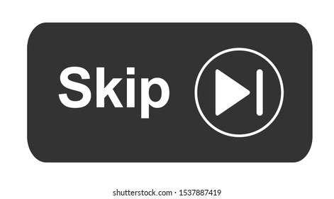 Skip Ad Button Web Icon Isolated Stock Vector (Royalty Free) 1537887419