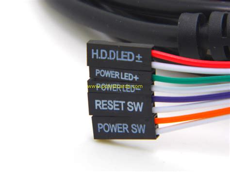 New Pc Motherboard Power Reset Switch Led Cable With Antistatic Wrist