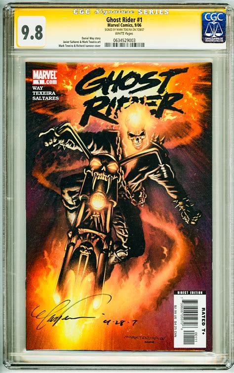 Ghost Rider Cgc Signature Signed By Mark Texeira