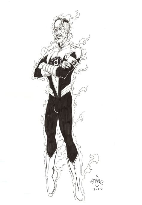 Sinestro By Ethan Van Sciver In Edd Walker S DCU Villains Comic Art