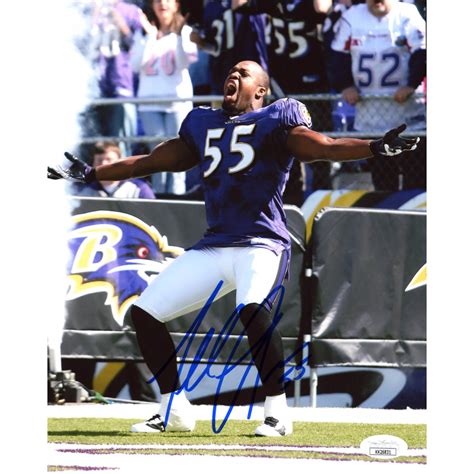 Terrell Suggs Signed Ravens X Photo Jsa Coa Pristine Auction