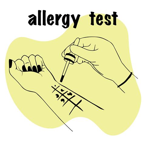 allergy test. doctor in glove holds pipette in his hand for analysis