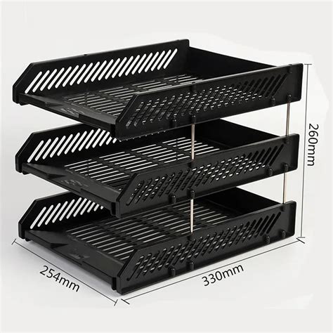 Three Layer File Rack Multi Layer A Variety Of Colors File Tray Storage