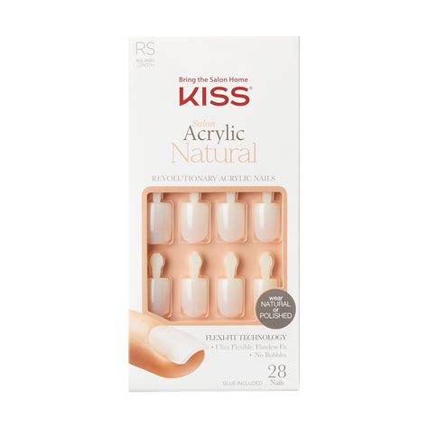 Kiss Salon Acrylic Nude French Nails Breathtaking