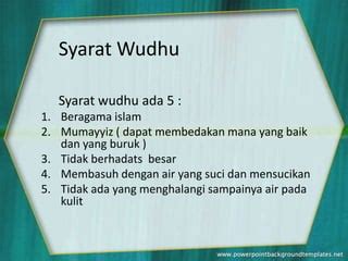 Power Point Wudhu Ppt