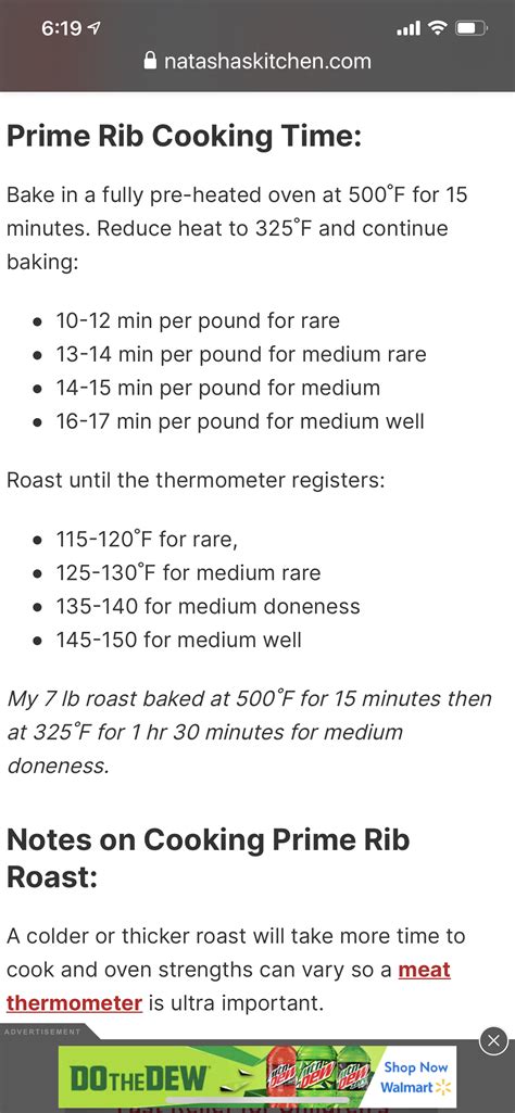 Pin By Valleri James On Beef Prime Rib Cooking Times Cooking Time