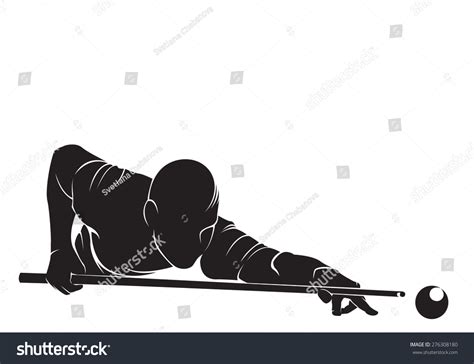 Billiards Player Vector Silhouette Isolated On Vector C S N Mi N Ph