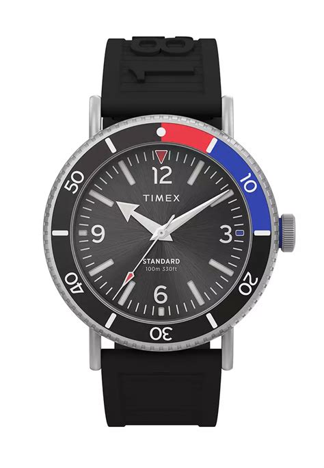 Buy Timex Free Gift Timex Standard Diver Black Resin Analog Quartz