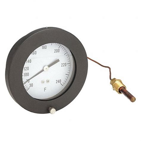 30° To 240°f 4 5 In Dial Dia Analog Panel Mount Thermometer 12u651 12u651 Grainger