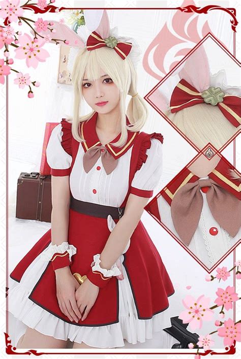 Po Klee Ganyu Maid Cosplay Genshin Impact Hobbies Toys