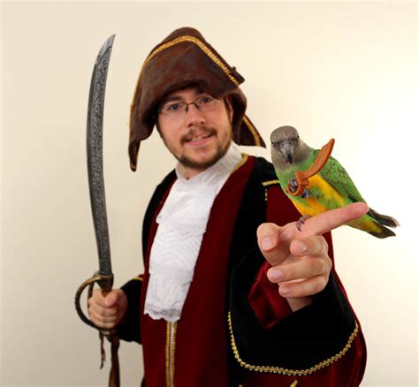 Trained Parrot Blog - Parrot Being a Pirate for Halloween