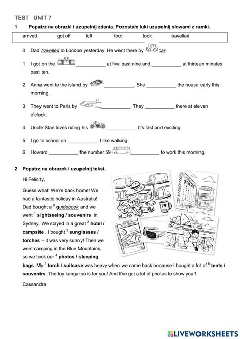 English Class A Liveworksheets