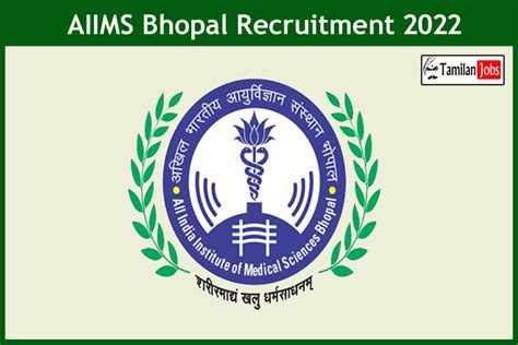 Aiims Bhopal Recruitment Out Tutor Demonstrator Jobs