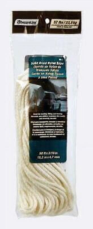 Secureline In D X Ft L White Solid Braided Nylon Rope