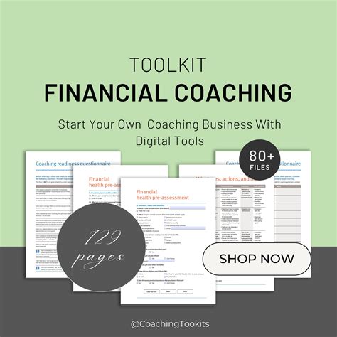 Financial Coaching Toolkit Business Starter Kit Tools Client Intake