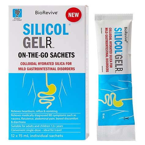 Buy Biorevive Silicolgel Ibs And Heartburn Relief Sachets 12 Pack Online At Chemist Warehouse®