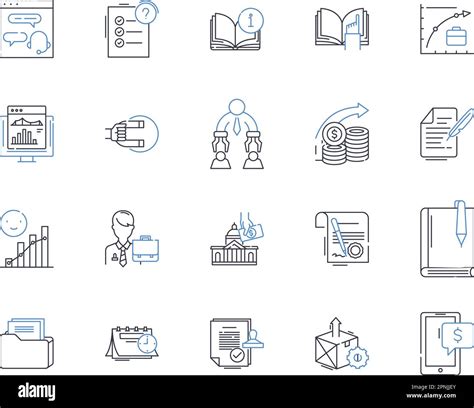 Risk Analysis Line Icons Collection Vulnerability Threat Probability