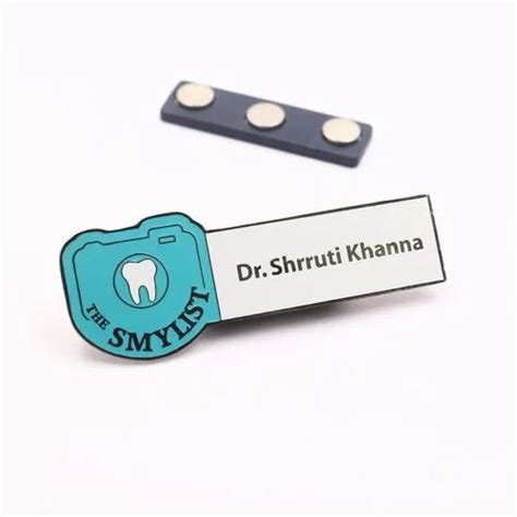 Metal White Doctor Name Badge, For Wear On Clothes at Rs 85/piece in ...