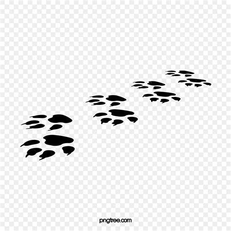 Dog Paw Print Silhouette