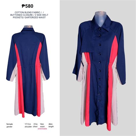 Cotton Blend Red Blue Nude Dress Coat With 2 Side Welt Pockets Women S Fashion Dresses